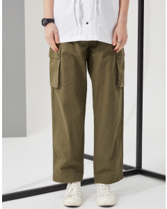 DICKIES WOVEN MIXED MEDIA CARGO PANTS - MILITARY GR