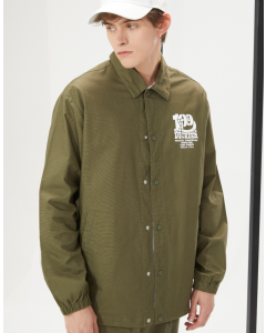 DICKIES UNLINED OXFORD COACH JACKET - MILITARY GR