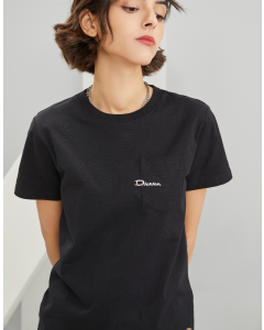 DICKIES SS TEE WITH CHEST POCKET - BLACK