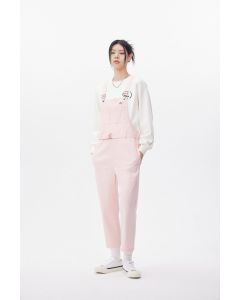 DICKIES WOMENS OVERALL COVERALL  - STRAWBERRY CREAM